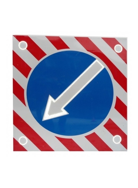 Светодиодный знак (импульсная стрелка) 900мм, на квадрате 1200x1200