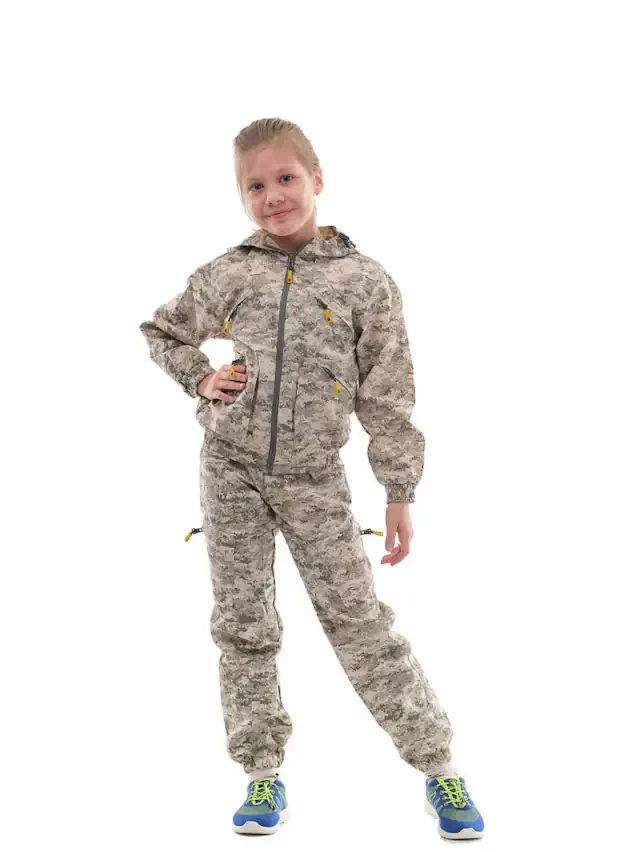 Детский камуфляжный костюм «Рысь» КМФ Белая цифра