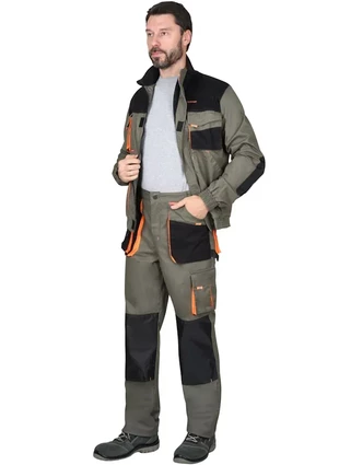 Костюм рабочий с брюками «Сириус-Манхеттен», куртка короткая, оливковый