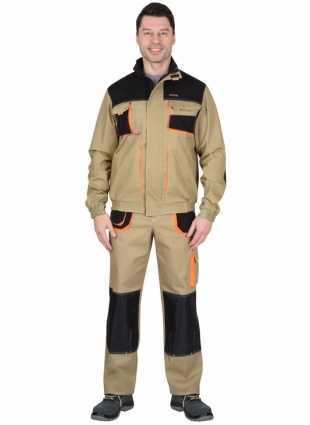Костюм рабочий «Сириус-Манхеттен» с брюками, куртка короткая