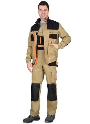 Костюм рабочий с п/к «Сириус-Манхеттен» куртка короткая, песочный