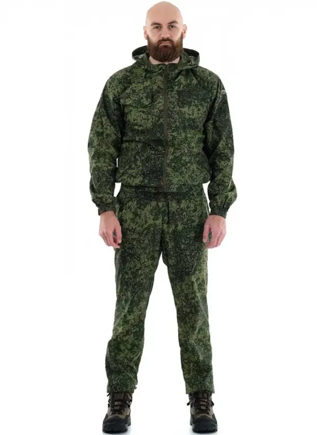 Легкий камуфляжный костюм «Пионер» КМФ Пиксель зеленый