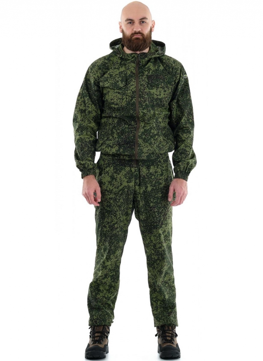 Легкий камуфляжный костюм «Пионер» (великан) КМФ Зеленый пиксель