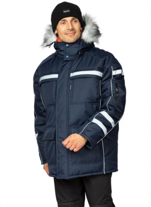 Куртка мужская зимняя для ИТР «Аляска Ультра» темно-синяя