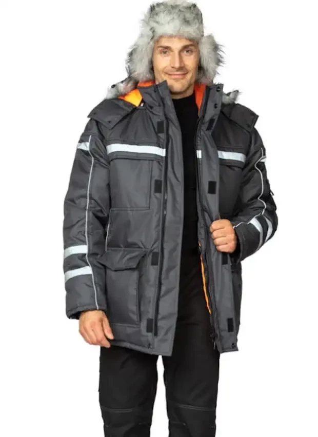 Куртка мужская зимняя для ИТР «Аляска Ультра» серая