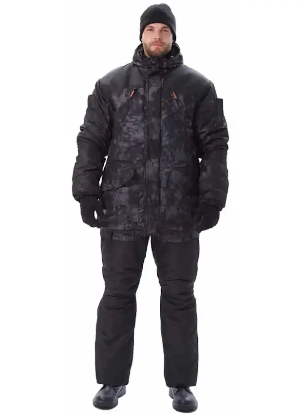 Зимний костюм с брюками «Геркон» КМФ Черный питон