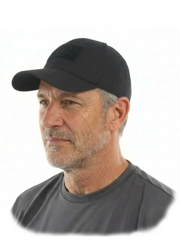 Бейсболка-шестиклинка «IFRIT» с липучкой под шеврон, черная