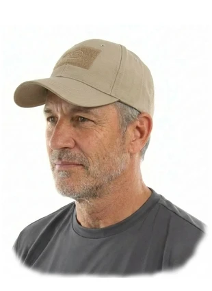 Бейсболка-шестиклинка «IFRIT» с липучкой под шеврон, бежевая