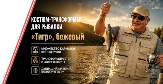 баннер костюм для рыбалки